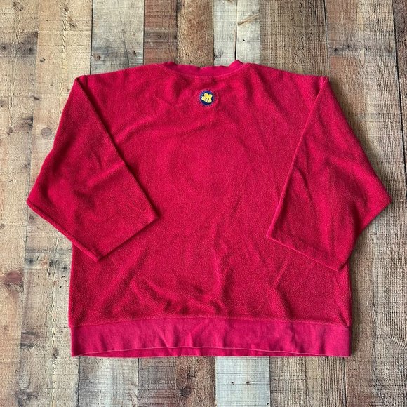 Disney Store Pooh Piglet Eeyore Tigger Embroidered Pullover Sweatshirt 3/4 Sleev - Picture 9 of 9